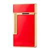 S.T. Dupont Slimmy Red Lacquer Chrome Torch Flame Luxury Lighter