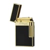 S.T. DUPONT Ligne2 Single Flame Black lacquer Gold old fashined Lighter