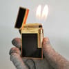 S.T.Dupont Gas Lighter Double Flames Classic Lacquer 