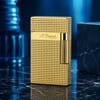 S.T. DUPONT Lighter Ligne2 Diamond head Gold Double Flame Ping SoundOpens in a new window or tab Brand New