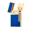 Atlas Ligne2 Double Flame Blue Cloud Mist Gold Lighter perfect gift