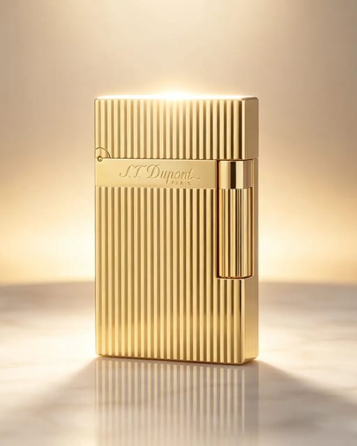 ST DUPONT Vertical Stripes Cigarette Lighter