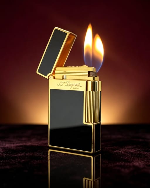 Atlas Gas Lighter Double Flames Classic Lacquer 