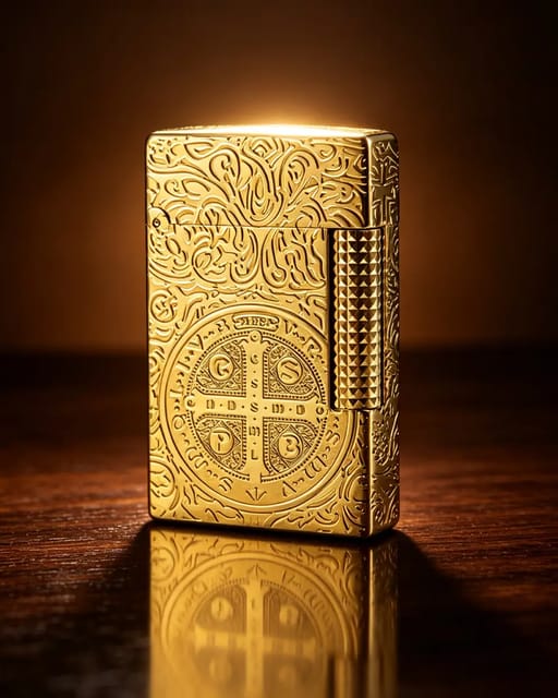 Ligne 2 Constantin Gold Single Flame Lighter