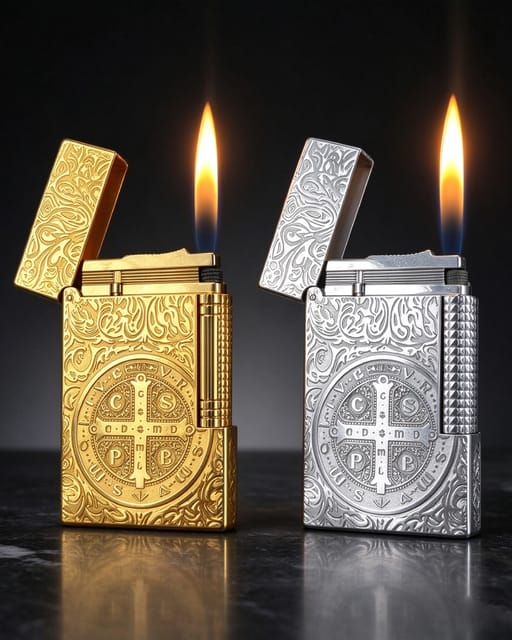 Ligne 2 Constantin Gold Single Flame Lighter