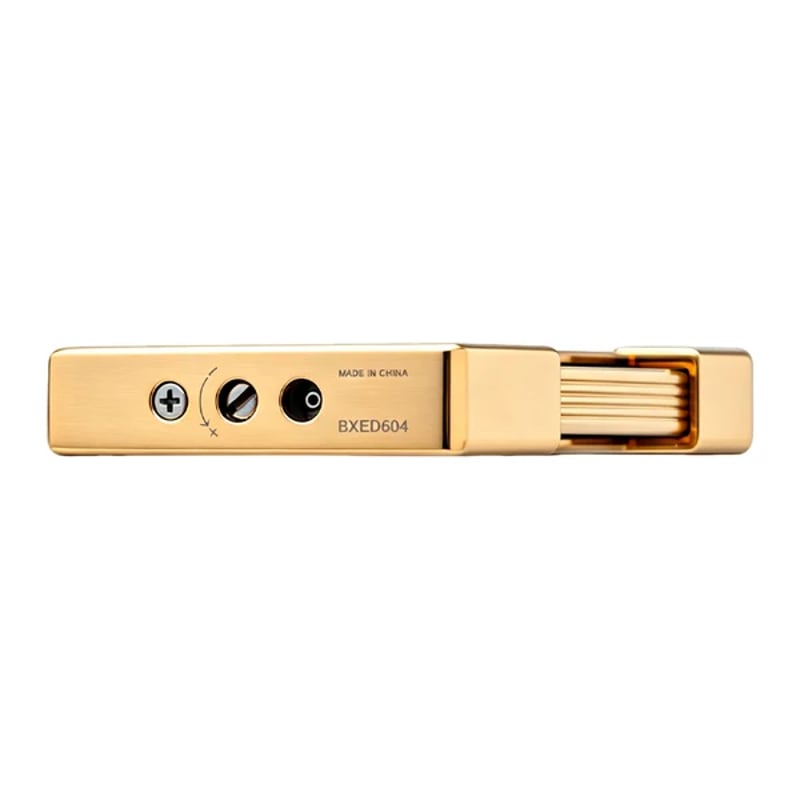 Slimmy Chinese Lacquer Black Gold Lighter