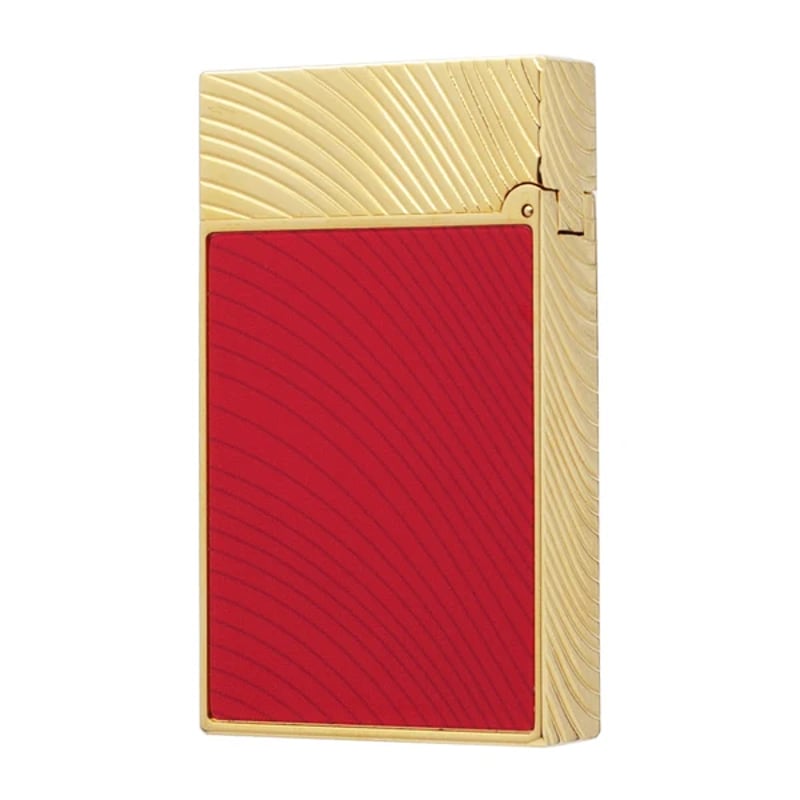 Double Flame S.T. Dupont Ligne 2 Horse mane guilloche Lighter
