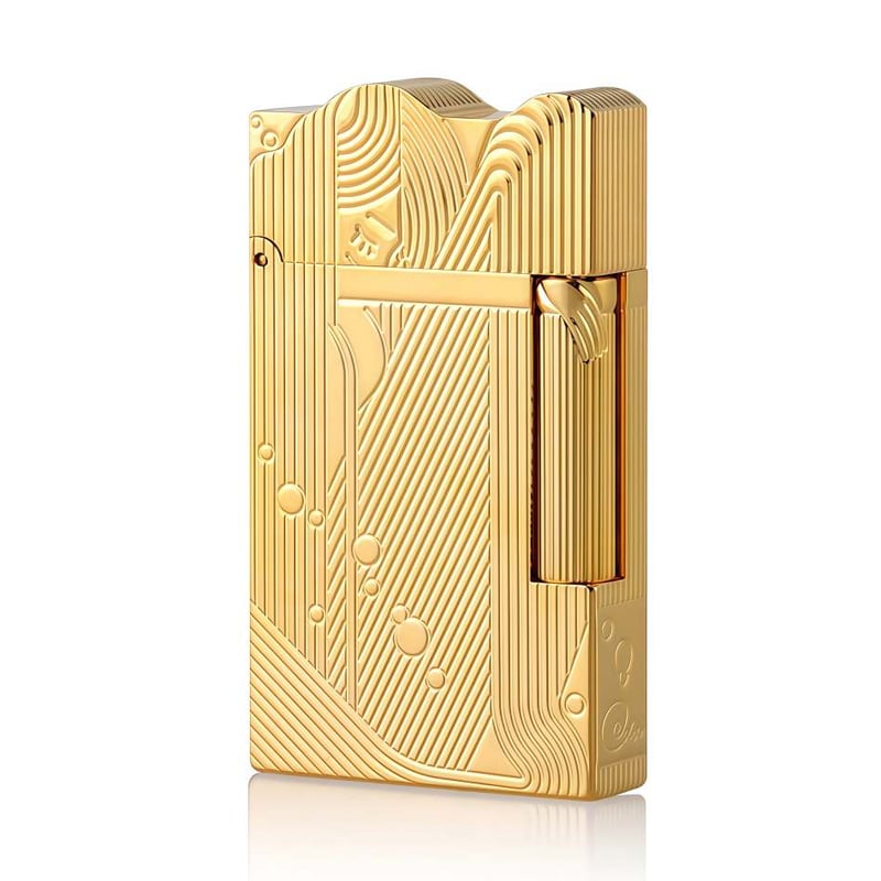 S.T. DUPONT One Piece Sleeping Mermaid Engraving Gold Sanji Lighter with giftbox