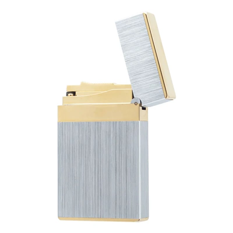  NEW Wide Brass Brushed S.T.Dupont Metal Lighter