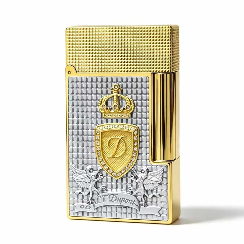 Ligne 2 150th Anniversary Diamond Shield Double Flame Lighter