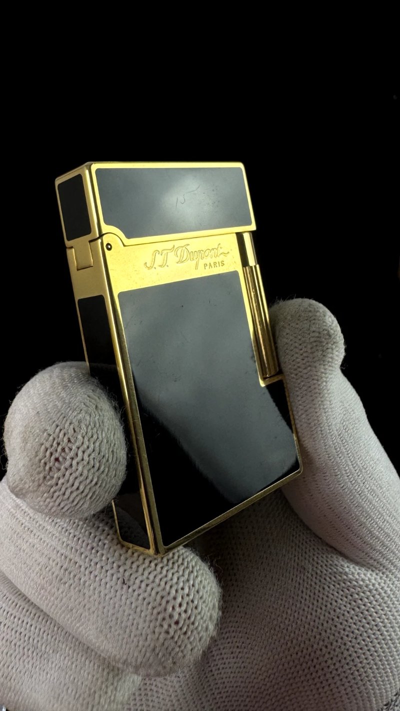 S.T.Dupont Gas Lighter Double Flames Classic Lacquer 