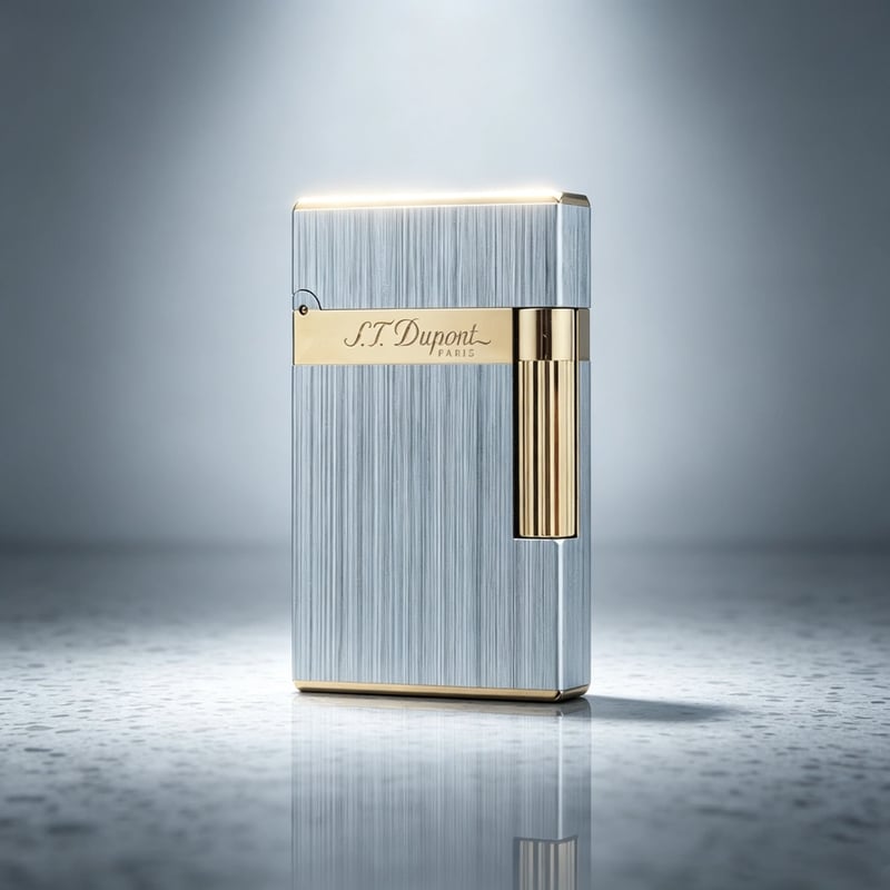  NEW Wide Brass Brushed S.T.Dupont Metal Lighter