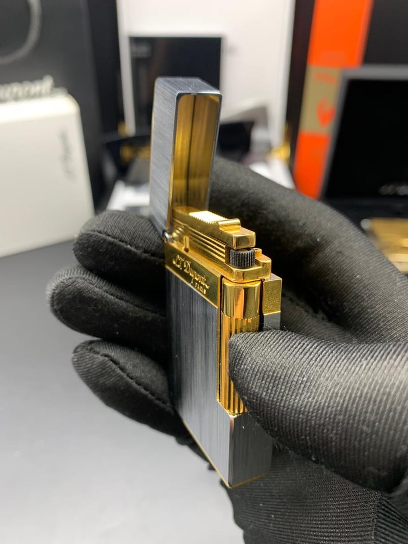 NEW Wide Brass Brushed Metal Lighter