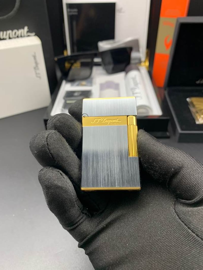 NEW Wide Brass Brushed Metal Lighter