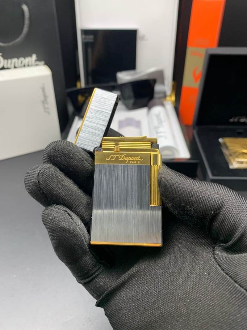 NEW Wide Brass Brushed Metal Lighter