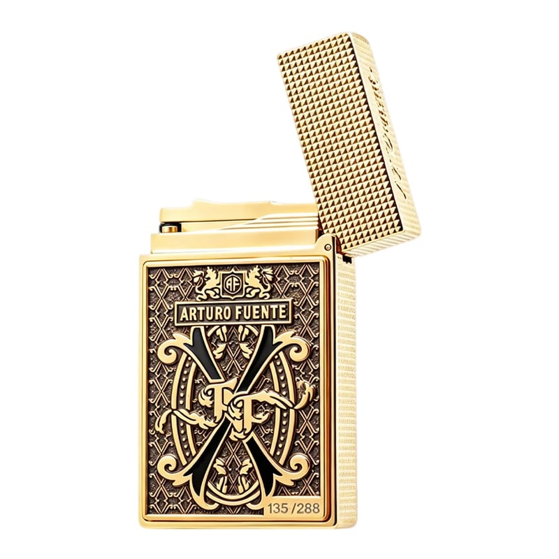 Atlas x Fuente Ligne 2 Black V Emblem Gold Lighter #250 | Limited Release - Once It’s Gone, It’s Gone.