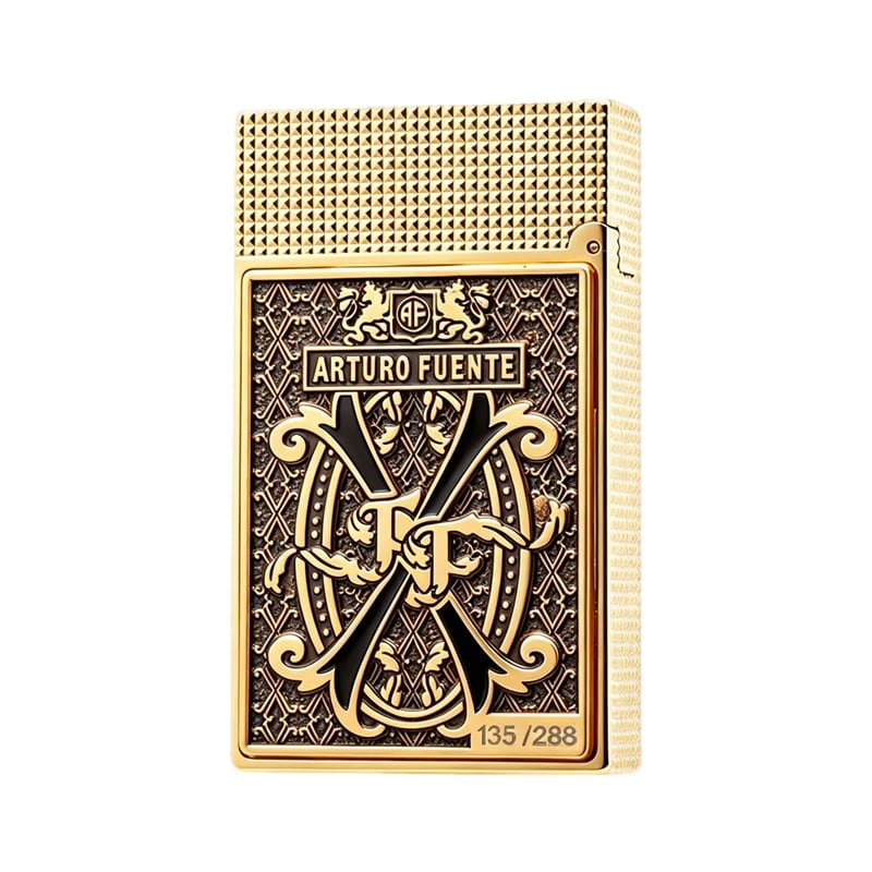 Atlas x Fuente Ligne 2 Black V Emblem Gold Lighter #250 | Limited Release - Once It’s Gone, It’s Gone.