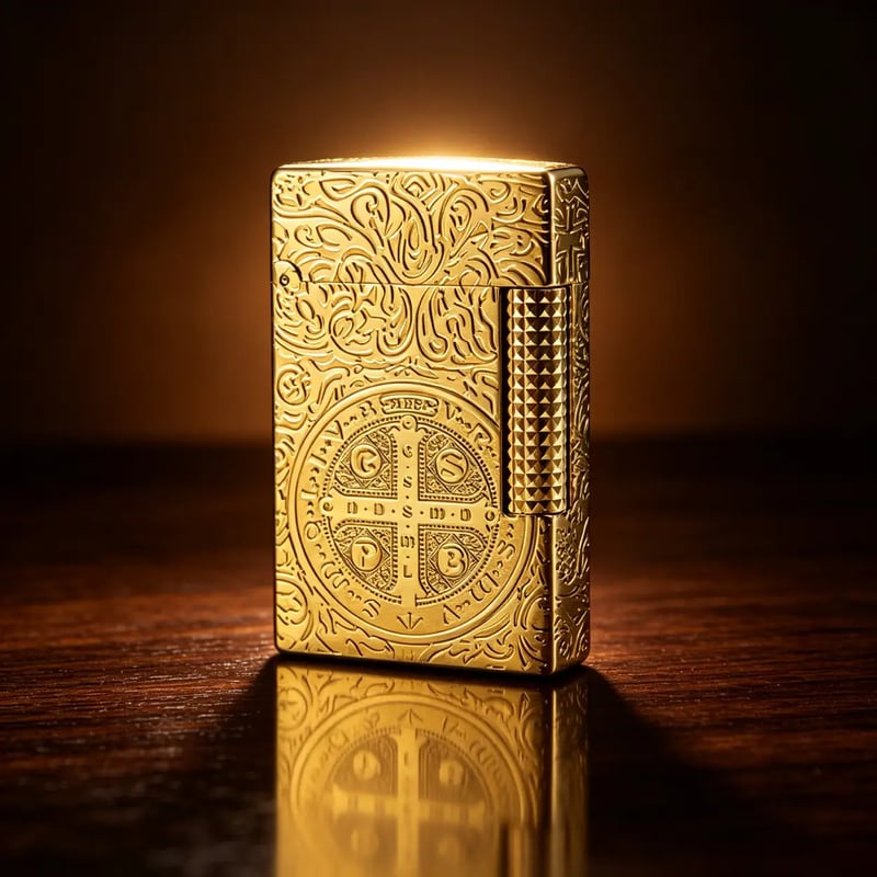 Ligne 2 Constantin Gold Single Flame Lighter
